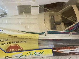 Vintage new in box Sea Breeze rc speed boat remote controlled control toy racing 