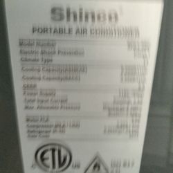 Shinco Portable Air Conditioner 2 Months Old