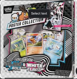Pokémon TCG Scarlet & Violet Black Bolt & White Flare Poster Collection