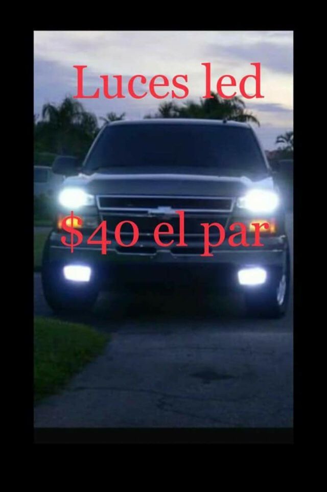 Luces led blancas súper brillantes para carros y trocas a solo $40 el par