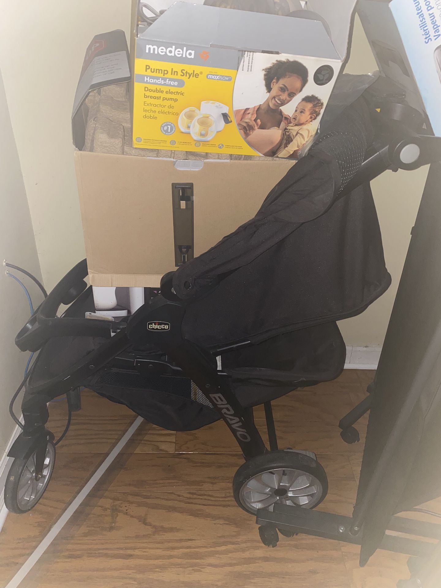 Baby Bundle Car seat , Breast Pump, Bottle Warmer
