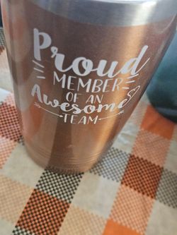 Metal tumbler for hot and cold drinks never used