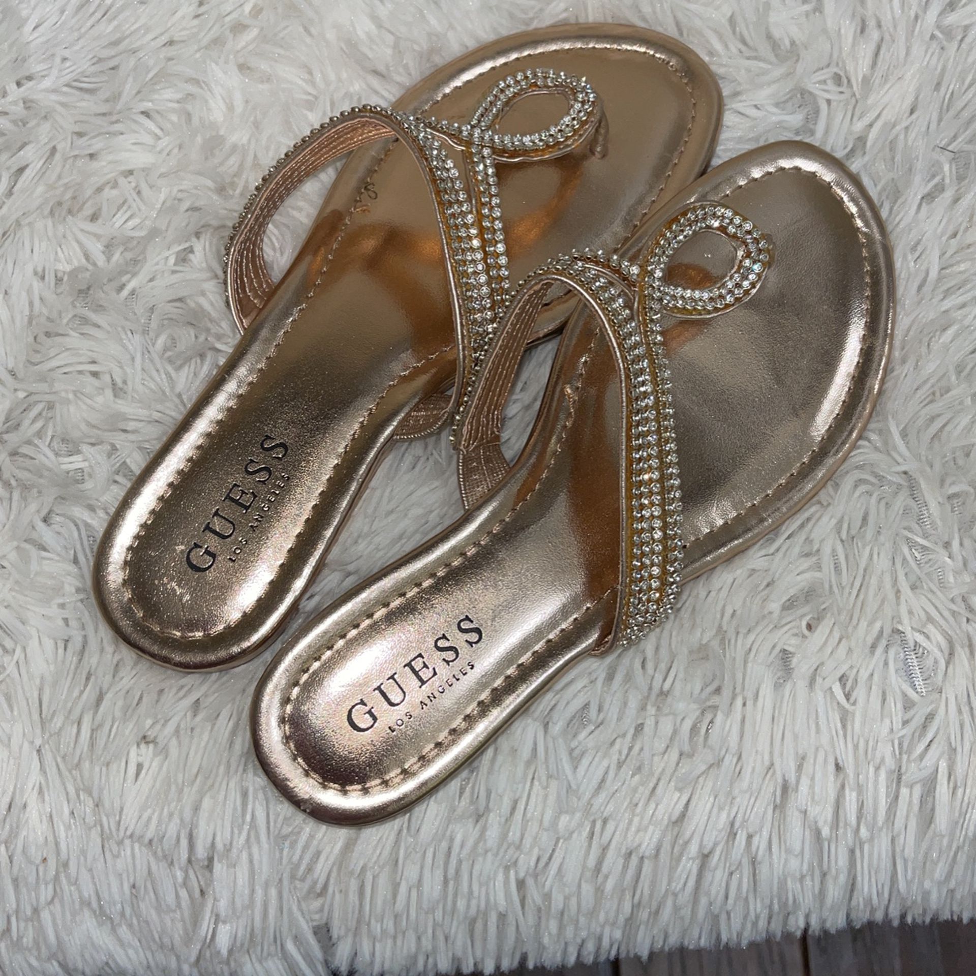 Guess Sandals In Gold