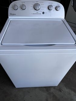 Silver panel whirlpool washer top loader large load capacity