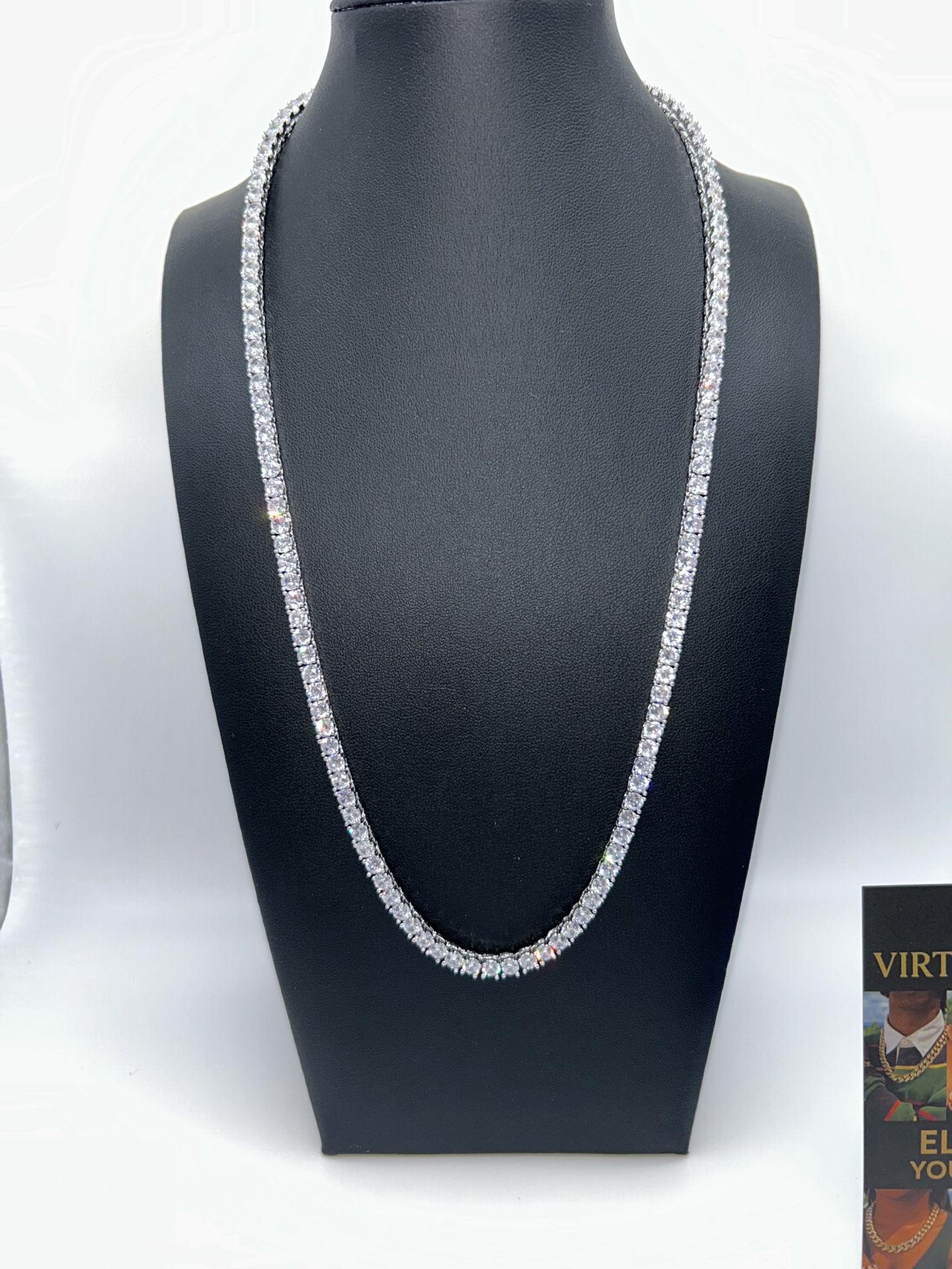 Iced Out Diamonds Tennis Chain 4mm 22inch