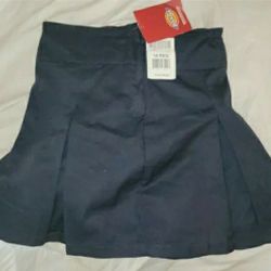 Brand New w/Tags Dickies School Uniform Classic Wrap Skirt Navy Blue Size 14