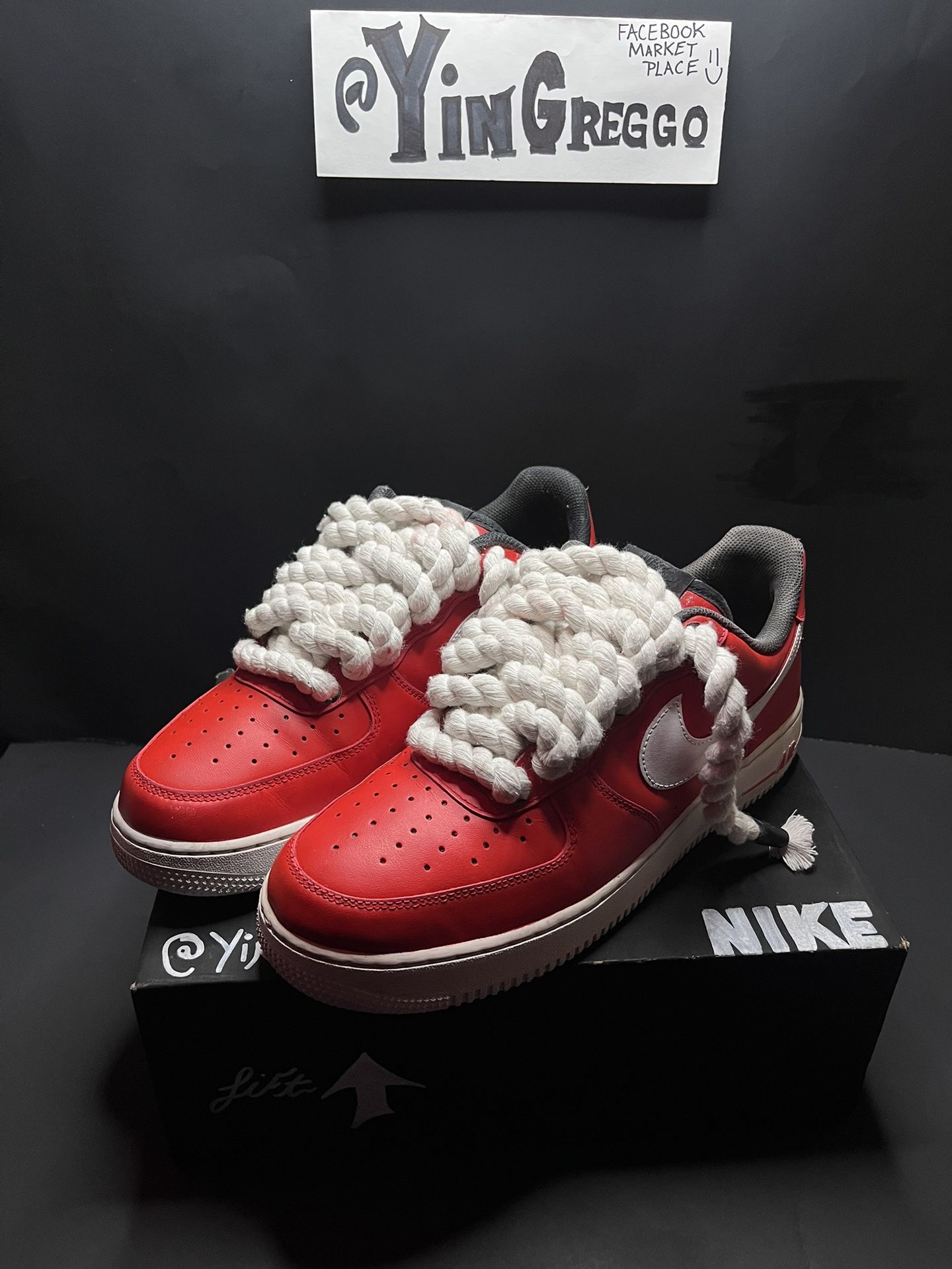 Air Force 1 Custom Laces Size 10.5