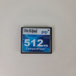 PQ1 Ultra Hi-Speed 512mb CompactFlash CF Memory Card
