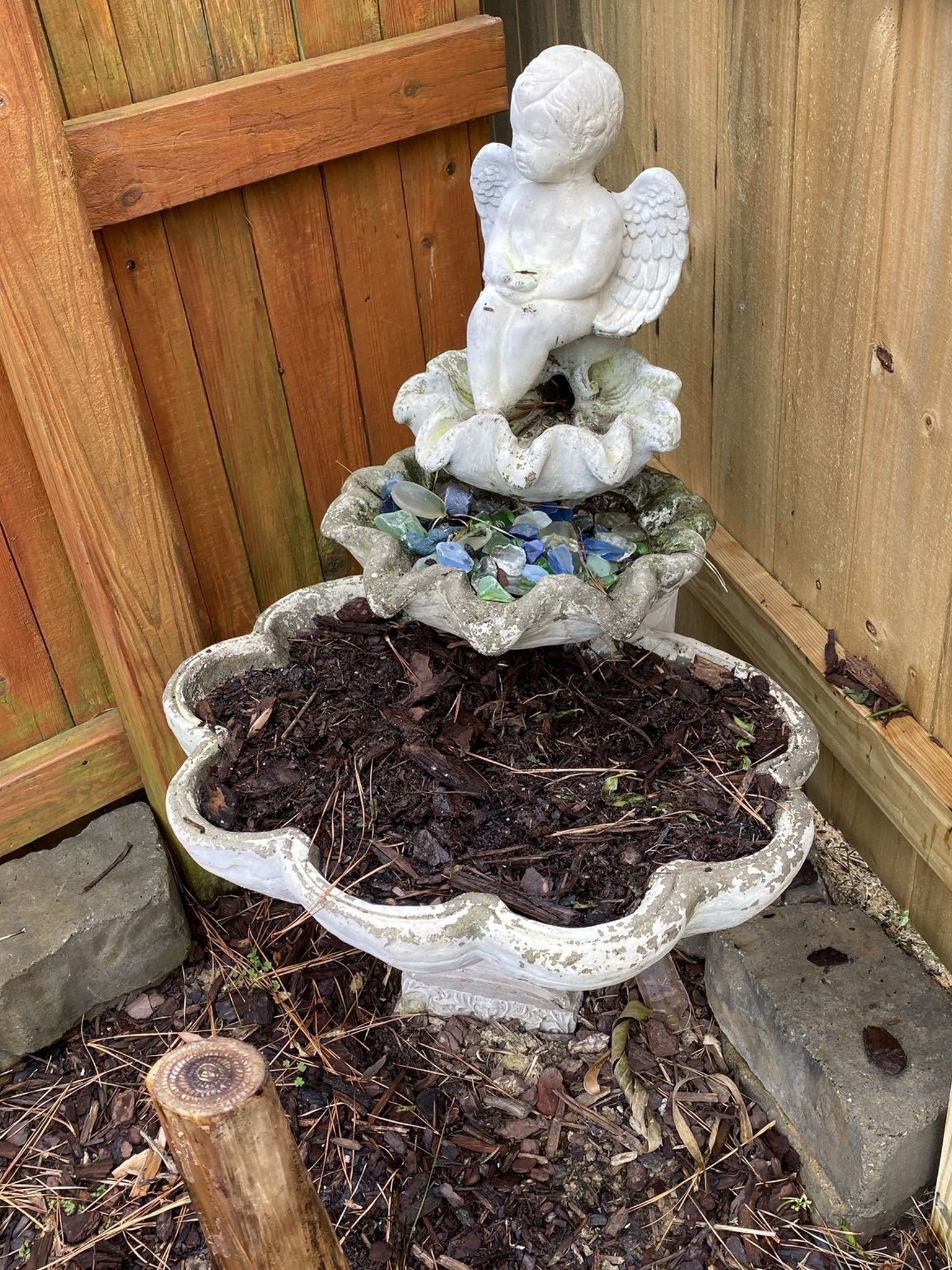 4 Piece Angel Fountain With A Pump