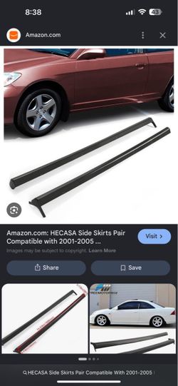 2001-2005 Honda civic side skirts
