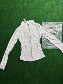 Lululemon White Full-Zip Athletic Jacket