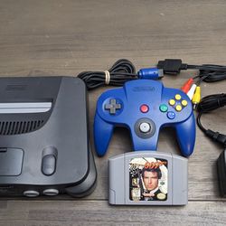 Nintendo 64 N64 System/Console, Goldeneye 007 Game, OEM Controller, New Cables!!