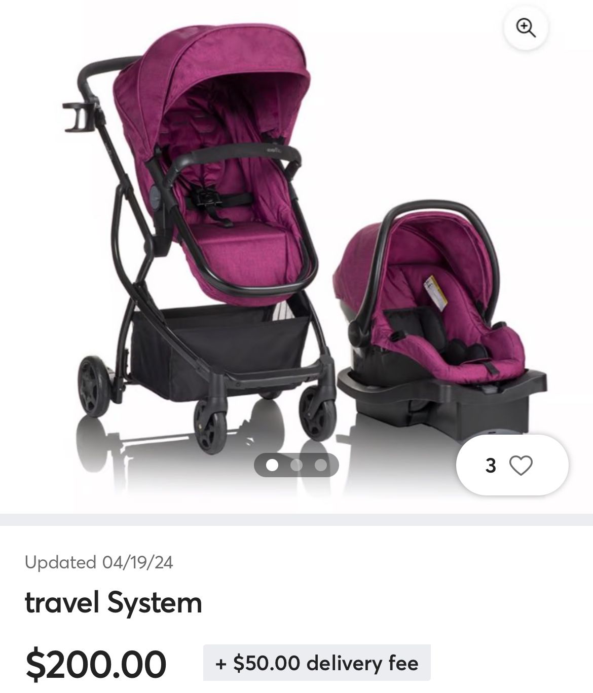 Babygirl stroller With car seat 