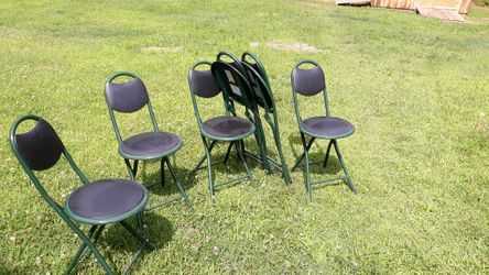 6 camping/lawn folding chairs
