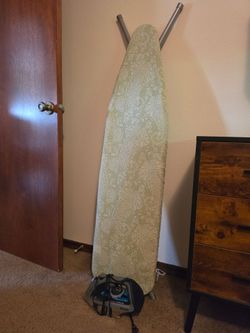 Ironing Board with Shark Steam Iron