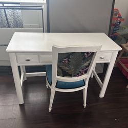 White desk With Chair