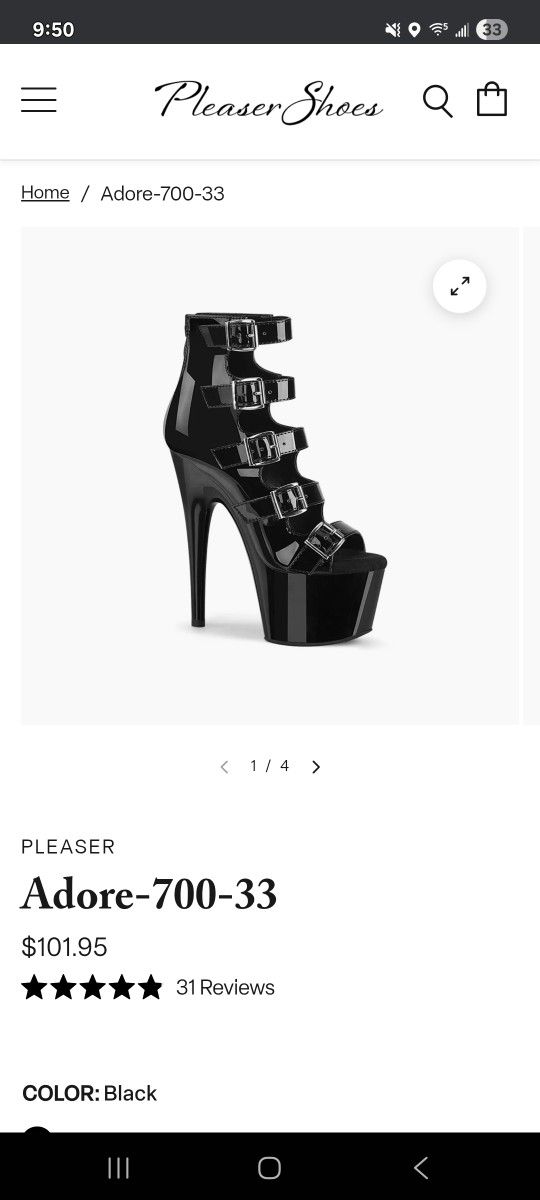 Pleaser Shiny Pvc Buckled Heels