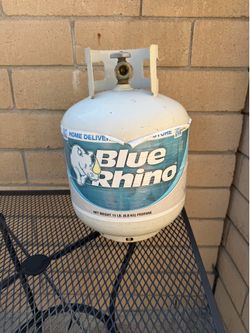 Empty propane tank
