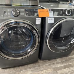 Out Of Box / Dents Or Scratches Only/ Stackable Front Load Washer & Gas Dryer With Manufacture Warranty 