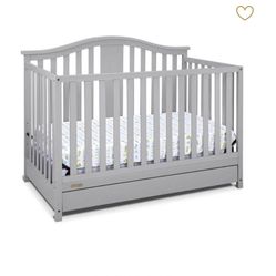 Graco Solano 4-in-1 Convertible Crib with Drawer - Pebble Gray