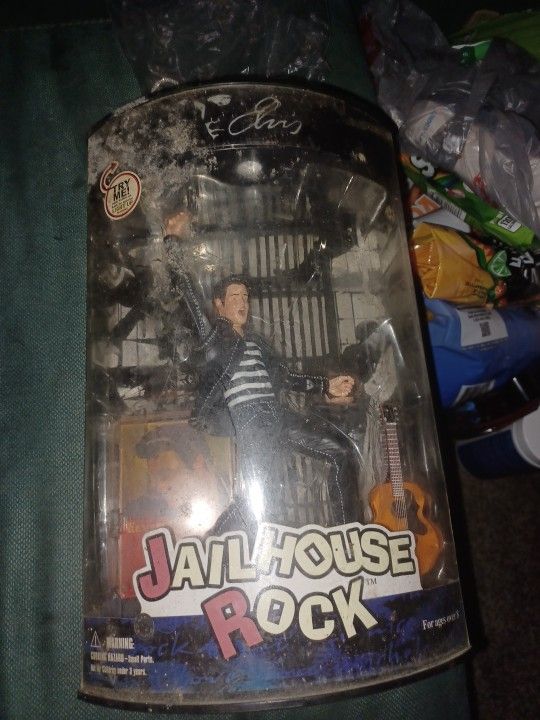 X-toys Inc.,Elvis Presley,jail House Rock Figure,black And White6inch