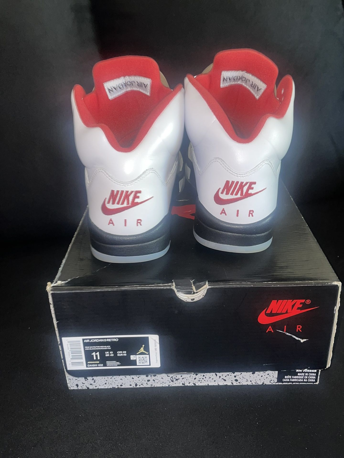 Jordan 5 Retro Fire Red Silver Tongue (2020)