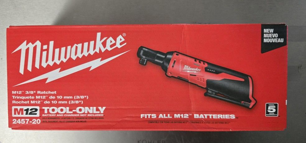 Milwaukee
M12 12V Lithium-Ion Cordless 3/8 in. Ratchet
