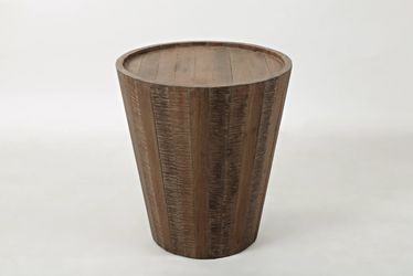 Conundrum Grey Wash End Table
