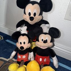 Mickey Mouse Plushies