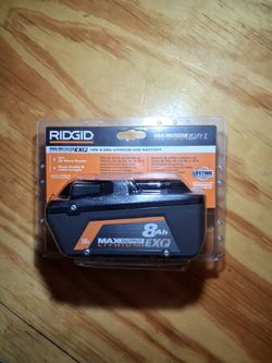 RIDGID 18V 8.0 Ah Lithium.- Ion Battery