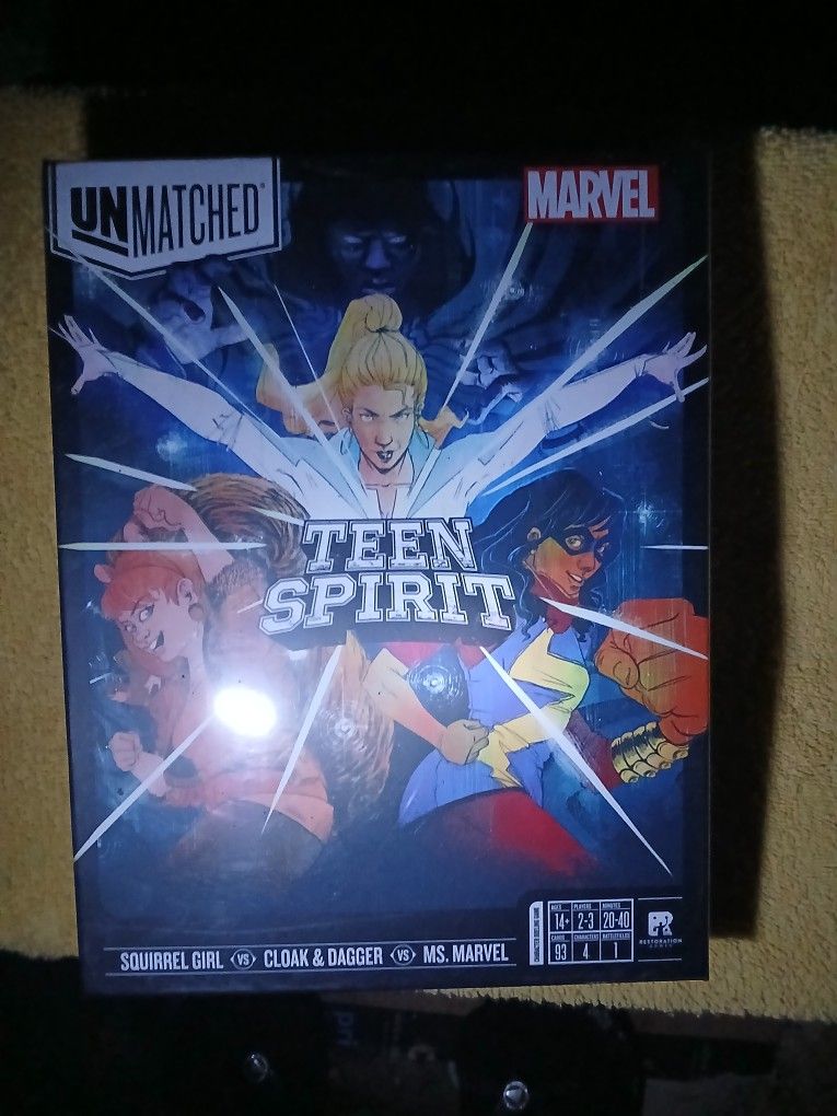Marvel Unmatched "Teen Spirit" Board Game- NIB!