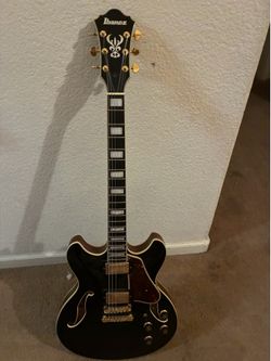 Ibanez semi-acoustic-electric guitar black