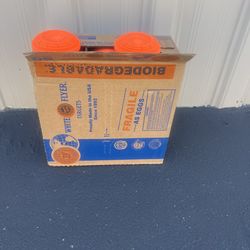90 White Flyer Bio Targets Orange Top Skeet Trap Shooting Targets Case Lot USA