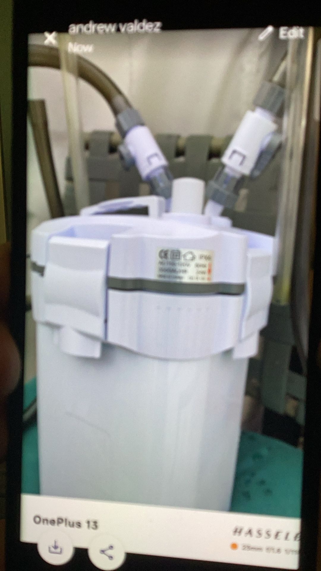 Ipx4 canister filter for 60 to 100 gallon fish tank