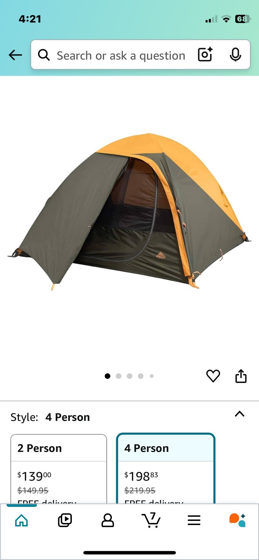 Kelty Grand Mesa 4p Tent