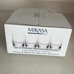 Set Of 4.  GLASSES    MIKASA.  Brand New