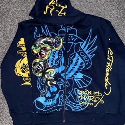 Ed Hardy Hoodie Sz XL 