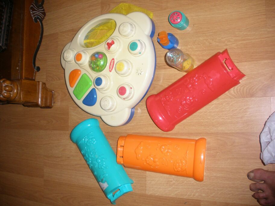 Playskool baby air tivity stacker activity table-music & sounds-tubes spin, move up & down-really entertaining for your toddler!