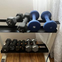 Assorted dumbbells Used