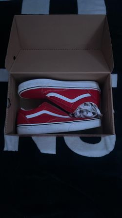 Red old school vans