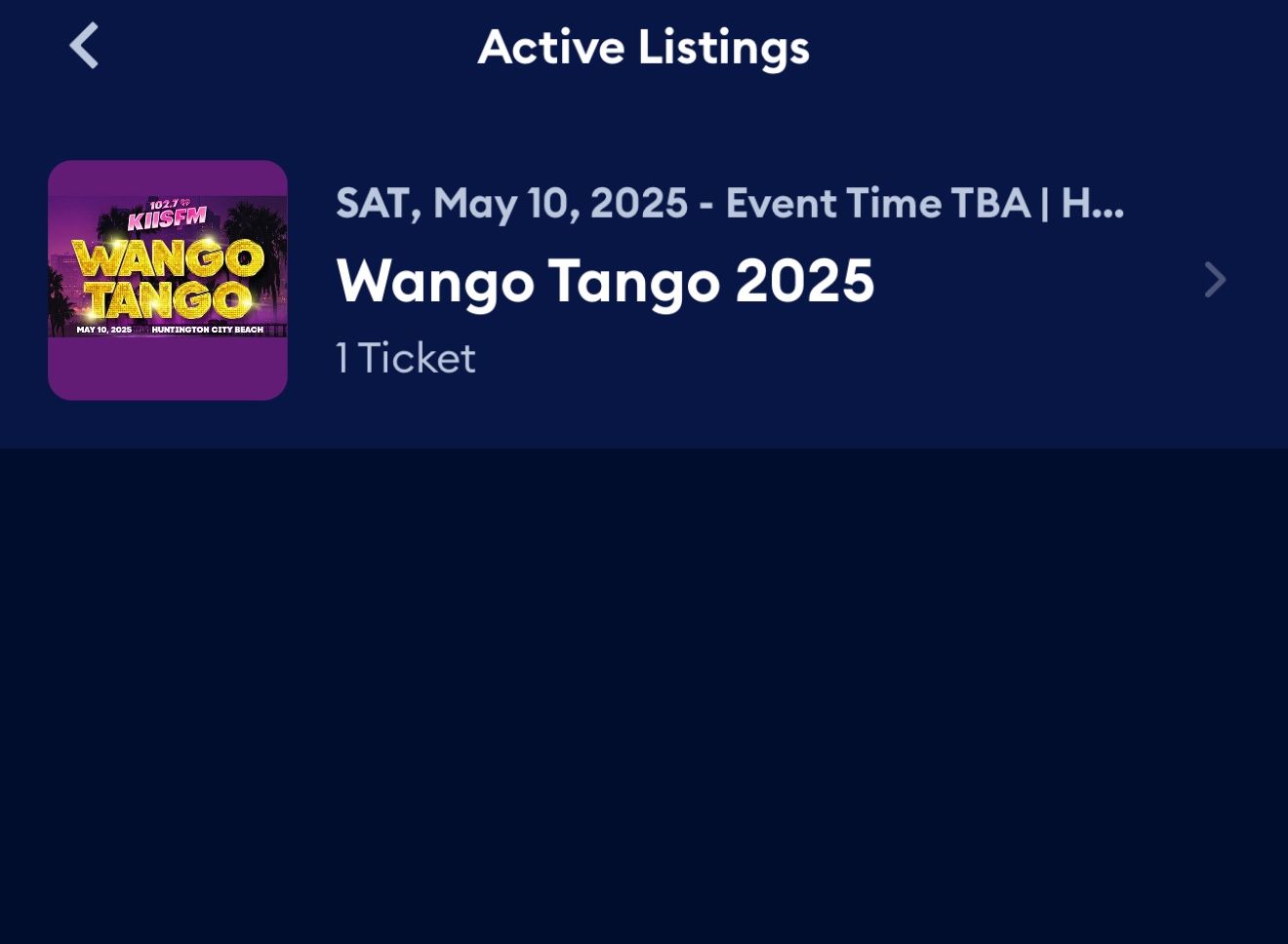 Wango Tango VIP