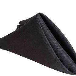Black Polyester Table Napkins.