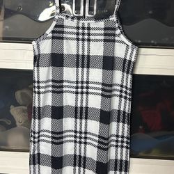 Plaid Print Cami Dress