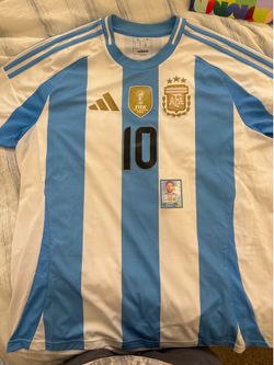 blue messi panini 2026 WC sticker with Messi jersey XL