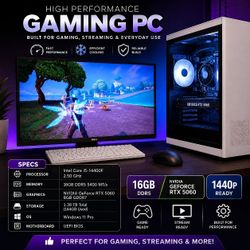 Performance Gaming PC Intel i5-14400F, RTX 5060, 16GB DDR5, NVME