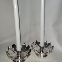 2 Silver Candlestick Holder $5 All