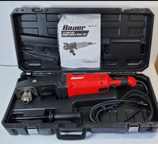 Bauer Drill Bauer 13 Amp 1/2 2-Speed Right Angle Drill Kit