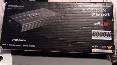 Orion Amp 8000 Watts 1 Ohm D Class Bass