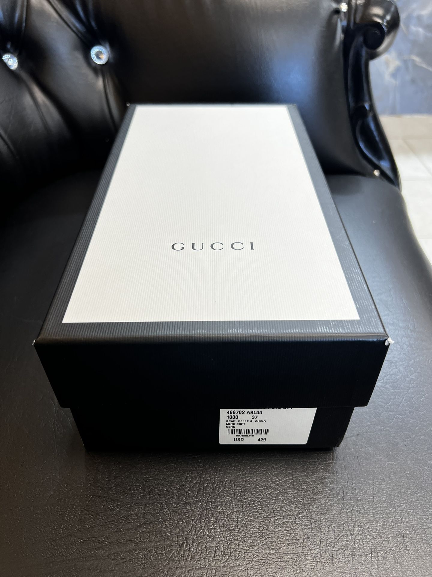 Authentic Gucci Black & White Empty Shoe Box / Gift Box