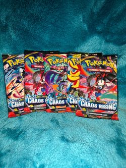 Chaos Rising Pokemon Single Packs Over 100 available